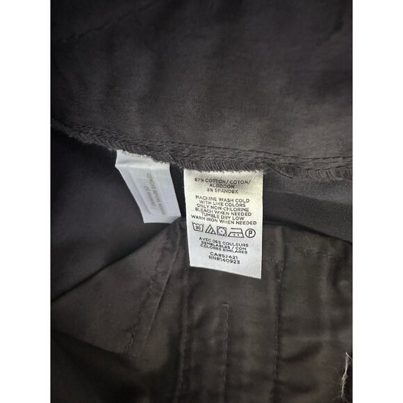 LOFT Women's Girlfriend Chino Gray Stretch Pants Size 12P Slim through The Hip - Picture 5 of 5